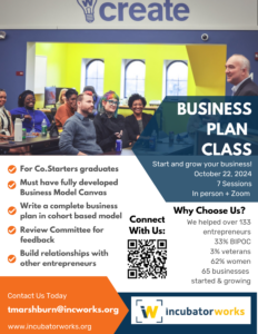 Don’t Miss the Upcoming Fall Business Plan Class!